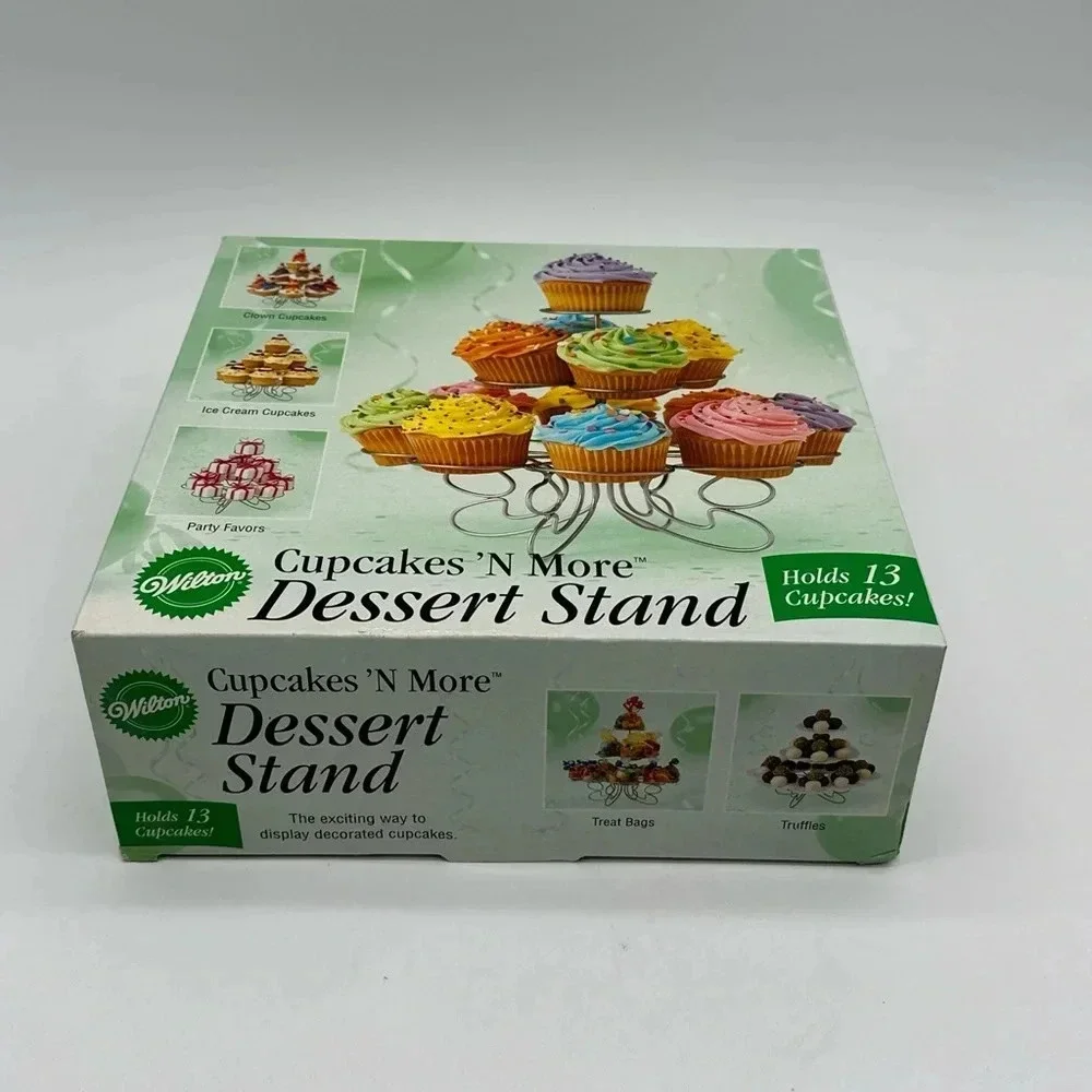 Wilton‎ Cupcakes N' More Metal Dessert Stand Party Display for 13 Cupcakes-NEW!